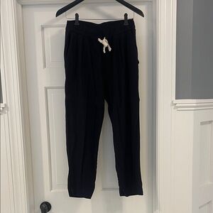 Women’s Monrow Casual Black Drawstring Pants - size small